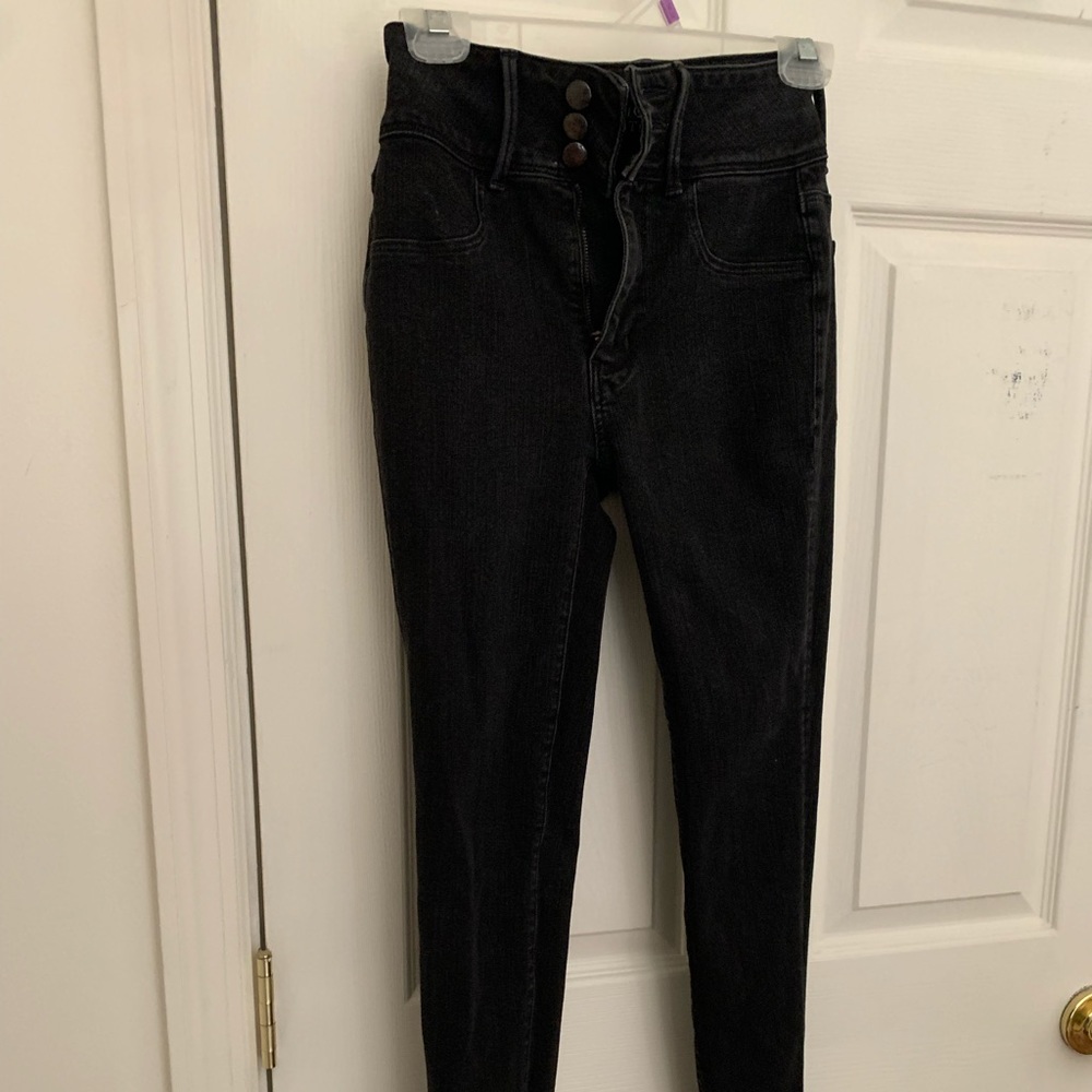 Black skinny jeans. Worn but good condition